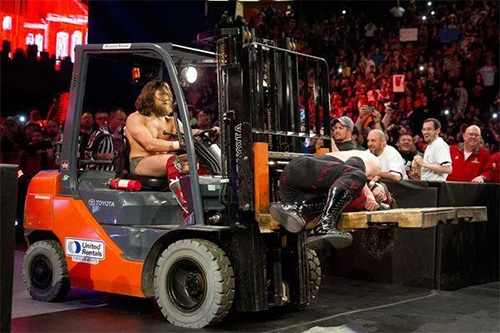 Daniel Bryan forklift