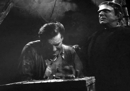 Larry Talbot and Frankenstein